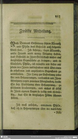 Zwölfte Abtheilung