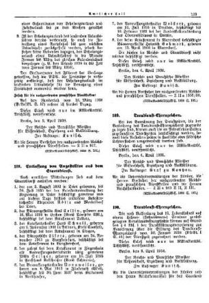 Entlassung von Angestellten aus dem Staatsdienst : [Allgemeine Verwaltungssachen] ; [Für das Reich] ; [Amtliche Erlasse] ; [Amtlicher Teil]