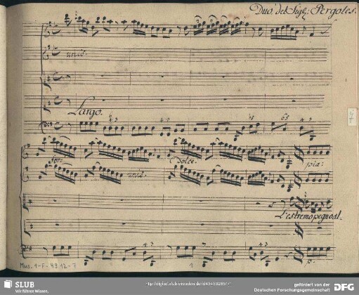 Adriano in Siria. Excerpts - Mus.1-F-49,12-7 : S (2), strings, bc; PayP 140v