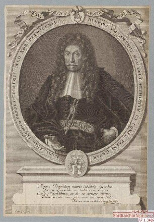 Dr. med. Johann Georg Volkamer, Kaiserlicher Leibarzt, Hofpfalzgraf etc.; geb. 1616; gest. 1693