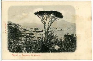 Neapel, Italien. Panorama von Vomero zum Vesuv