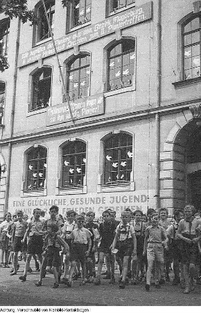 Dresden. Pionierorganisation "Ernst Thälmann". II. Pioniertreffen, Vorbereitung, 1955