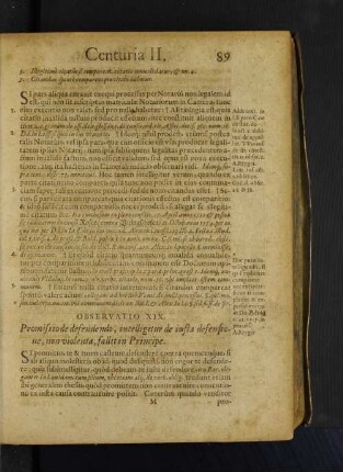 Observatio XIX. Promissio defendendo, intelligitur de iusta defensione, non violenta, fallit in Principe.
