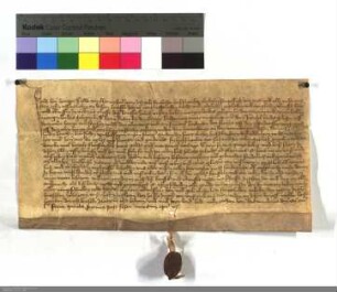 Henn Hempe der Alte von Klein Selheim verkauft seinem Schwager Henchin Bursschin von Selheim verschiedene Ländereien um 15 Pfund Geldes Marburger ...