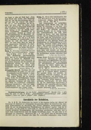 Sprechstelle der Redaktion