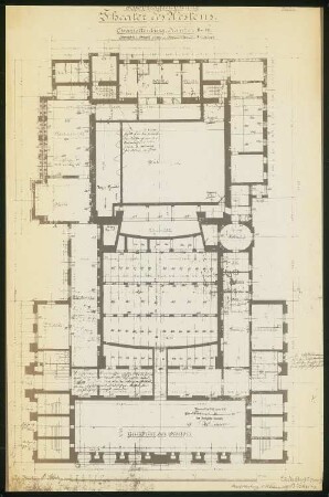 Theater des Westens (auch: Volksoper), Berlin-Charlottenburg: Grundriss Kellergeschoss 1:100