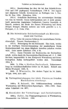 14. Vertragsbeziehungen der württembergischen Fürsten zu fremden Machthabern überhaupt
