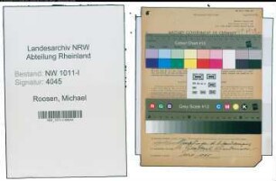 Entnazifizierung Michael Roosen , geb. 21.12.1899 (Kaufmann)