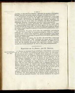 Expérience sur la flamme,