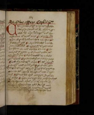 Textus. De divino officio. Capitulum primum.