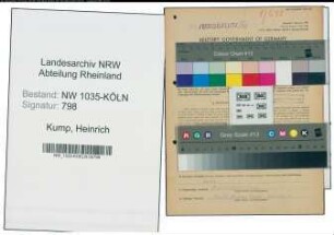 Entnazifizierung Heinrich Kump , geb. 22.05.1911 (Schlosser)