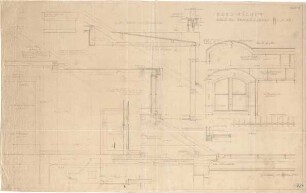 Fischer, Theodor; München; Haus Milker - Dachhäuschen (Teilgrundrisse, Schnitte, Details)