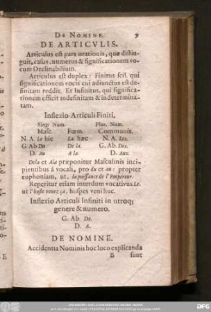 [De Articulis.]