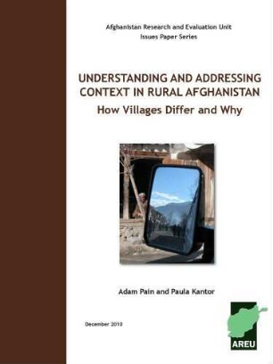 Understanding and addressing context in rural Afghanistan : how villages differ and why