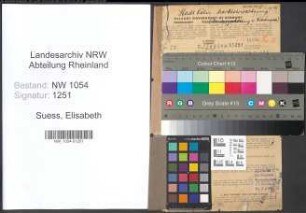 Entnazifizierung Elisabeth Suess , geb. 16.06.1916 ()