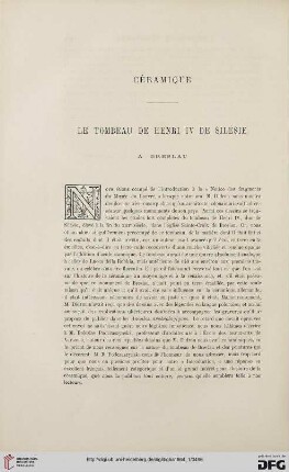 16: Céramique : le tombeau de Henri IV de Silésie à Breslau