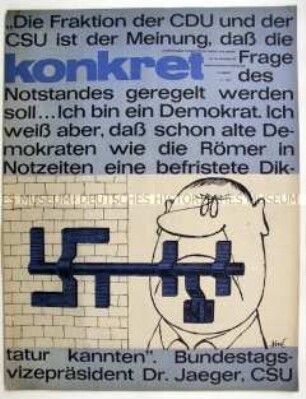 Linke Monatszeitschrift "Konkret" u.a. zur Berlin-Frage