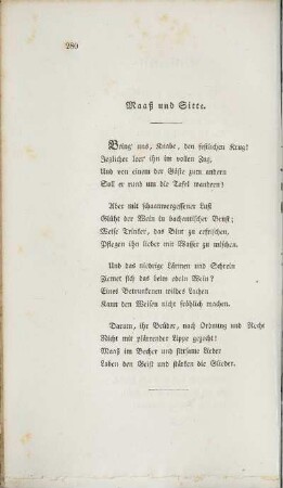 Maaß und Sitte