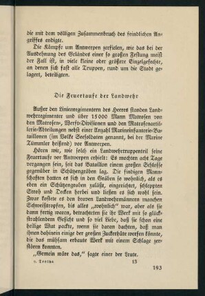 193-214, Die Feuertaufe der Landwehr. - Der Kampf um den Netheabschnitt.