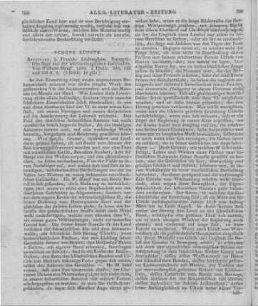 Hauff, W.: Lichtenstein. Romantische Sage aus der würtembergische Geschichte. T. 1-3. Stuttgart: Frankh 1826