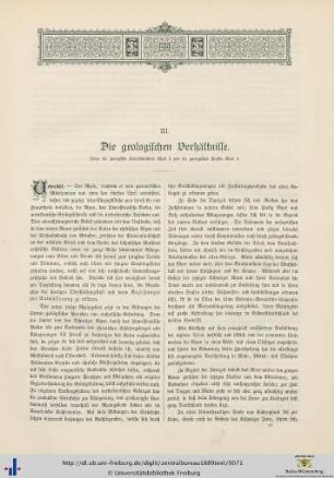 Die geologischen Verhältnisse.