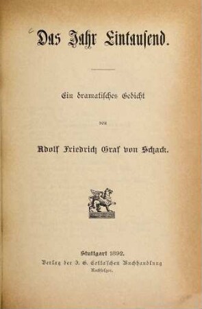 Das Jahr Eintausend