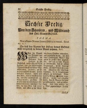 86-101, Sechste Predig.
