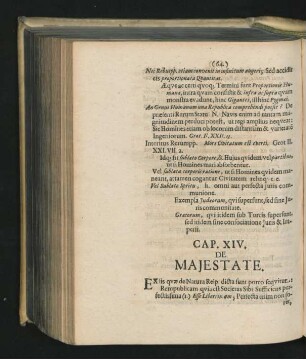 Cap. XIV. De Maiestate.