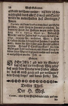 Dritter Theil. Der H. Meß.