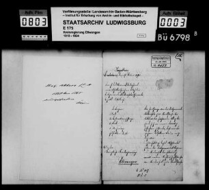 Schuldenwesen der Teilgemeinde Neidenfels, Gemeindebezirk Satteldorf