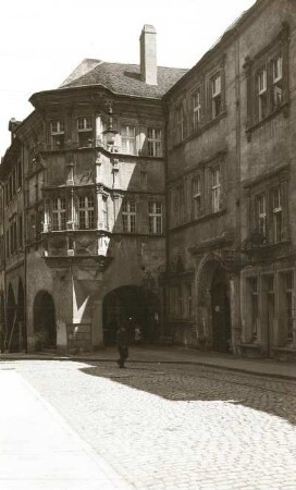 Der Schönhof : Görlitz, Schönhof mit Eckerker von Westen