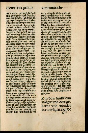Czu dem funffttenn volget von dem gebethe und andacht der heyligen Sandt Hedwigis/ czu got dem herrenn.