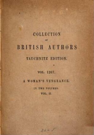 A woman's vengeance : a novel, 2