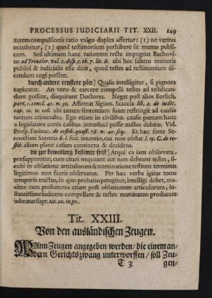 Tit. XXIII. Von den ausländischen Zeugen.