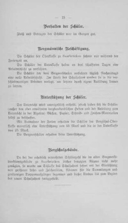 Bergmännische Beschäftigung