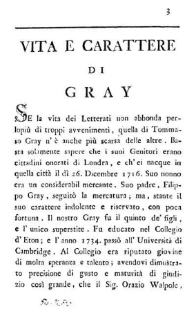 Vita E Carattere Di Gray