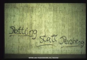 Petting statt Pershing