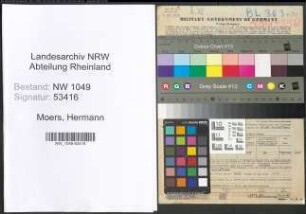 Entnazifizierung Hermann Moers , geb. 05.03.1908 (Facharzt)