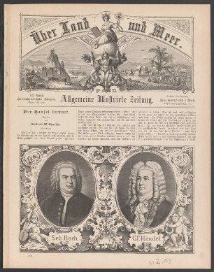Porträt Georg Friedrich Händel und Johann Sebastian Bach