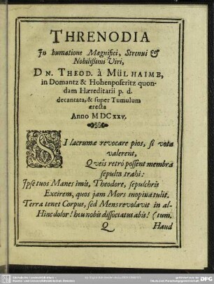 Threnodia