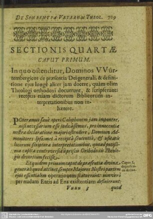 Sectionis Quartae