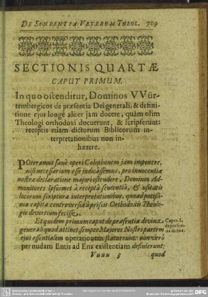 Sectionis Quartae