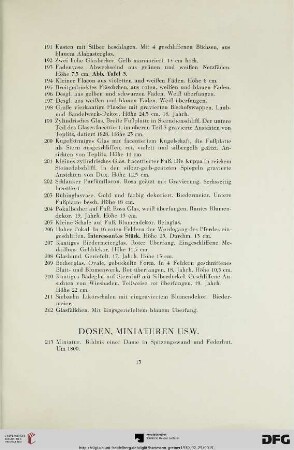 Dosen, Miniaturen usw. (Nr. 213-226)