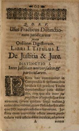 Usus practicus distinctionum iuridicarum iuxta seriem digestorum adornatus