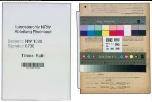 Entnazifizierung Ruth Tilmes , geb. 15.10.1920 (Metallographin)