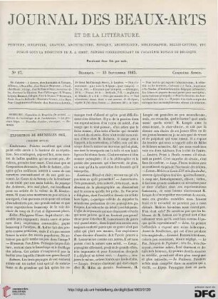 Nr. 17 (15 Septembre 1863)