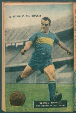 Federico Edwards, back izquierdo de Boca Juniors - [Fotografía] : Estrellas del deporte