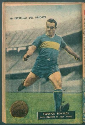 Federico Edwards, back izquierdo de Boca Juniors - [Fotografía] : Estrellas del deporte
