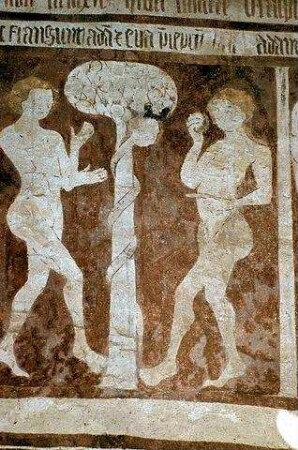 Gott segnet Adam und Eva, Versuchung Evas, Sündenfall und Vertreibung aus dem Paradies