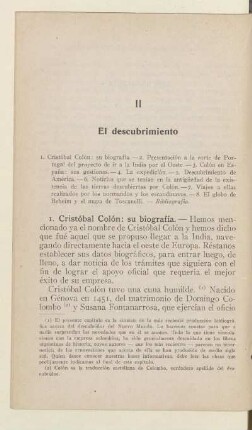 II. El descubrimiento